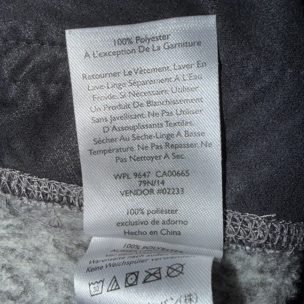 Eddie Bauer Grey Brown Convector Snap‎ Pullover Men's Long Sleeve Fleece Medium - Picture 7 of 8